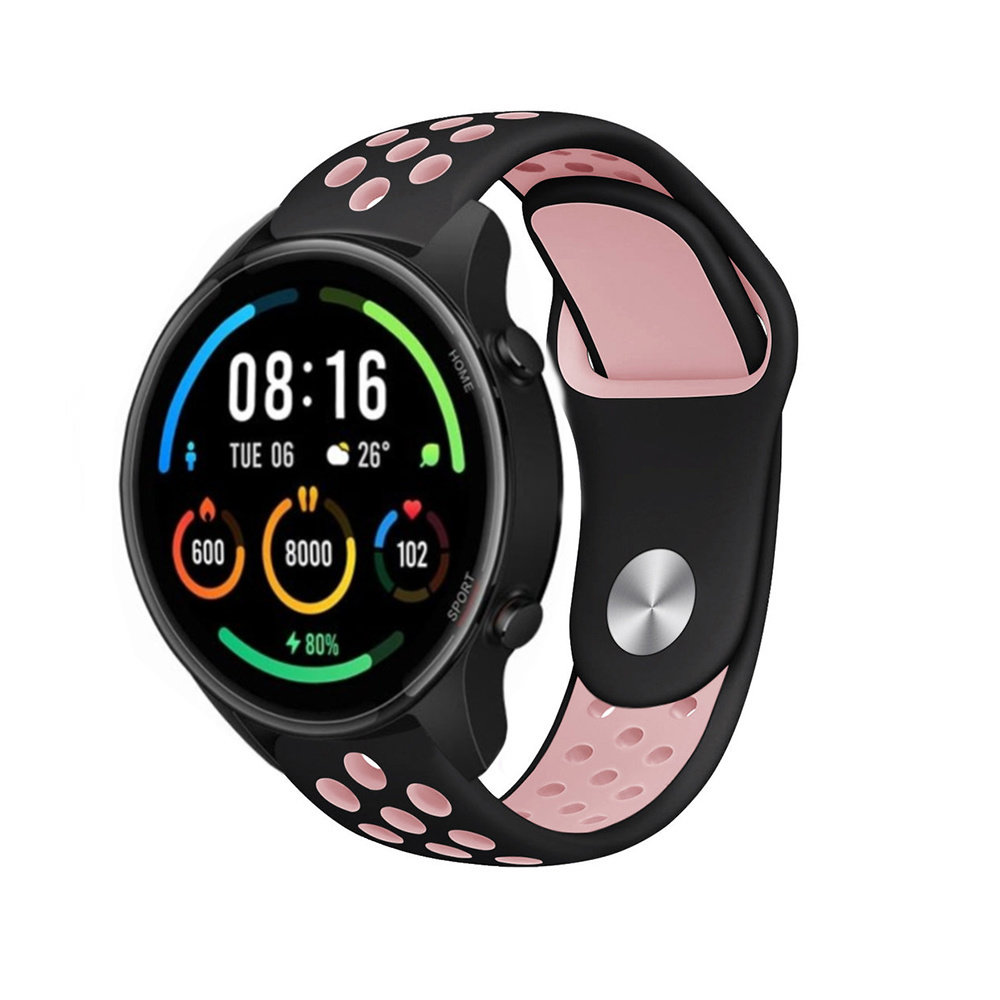 Strap-it Strap-it Bracelet sport Xiaomi Mi Watch (noir/rose)