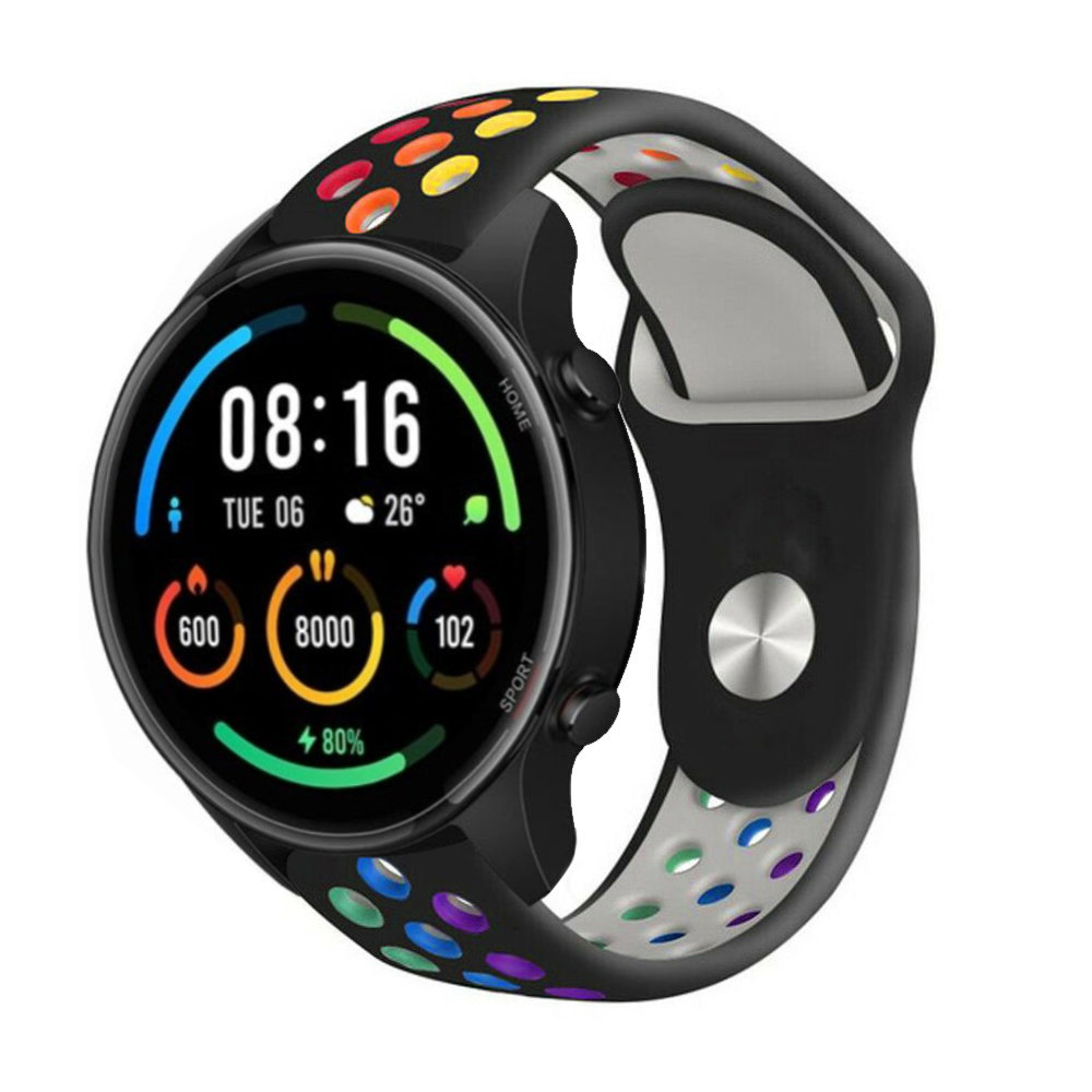 Strap-it Strap-it Bracelet sport Xiaomi Mi Watch (noir/coloré)
