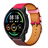Strap-it Strap-it Bracelet cuir Xiaomi Mi Watch (rose/rouge marron)