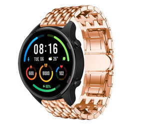 Strap-it Bracelet acier dragon Xiaomi Mi Watch (or rose)