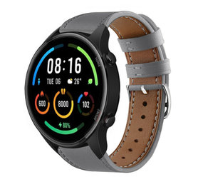 Strap-it Bracelet cuir Xiaomi Mi Watch (gris)
