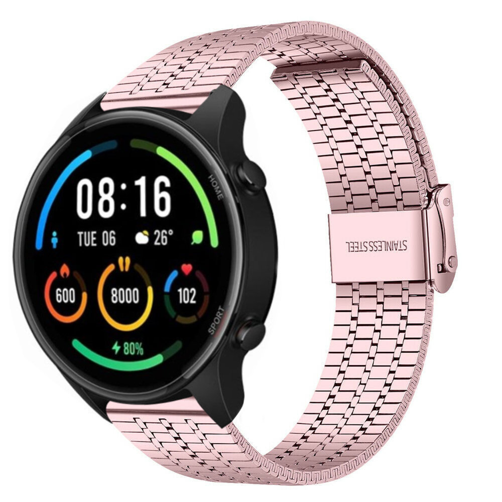 Strap-it Strap-it Bracelet acier inoxydable Xiaomi Mi Watch (rose)