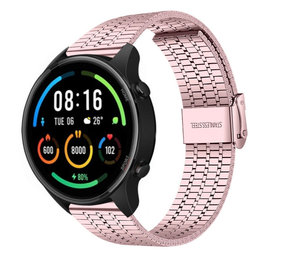 Strap-it Bracelet acier inoxydable Xiaomi Mi Watch (rose)