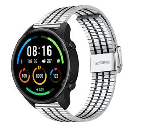 Strap-it Bracelet acier inoxydable Xiaomi Mi Watch (argent/noir)