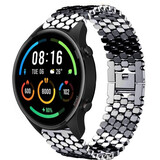 Strap-it Bracelet acier poisson Xiaomi Mi Watch (noir)