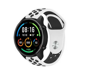 Strap-it Bracelet sport Xiaomi Mi Watch (blanc/noir)