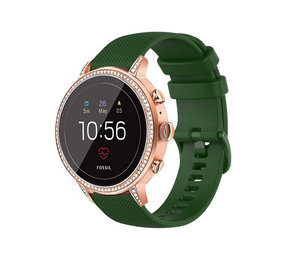 Strap-it Bracelet silicone Fossil Gen 5e - 42mm (vert armée)