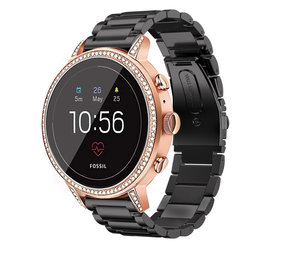 Strap-it Bracelet acier Fossil Gen 5e - 42mm (noir)