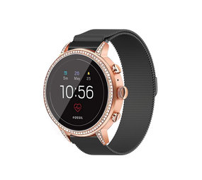 Strap-it Bracelet Milanais Fossil Gen 5e - 42mm (noir)