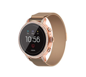 Strap-it Bracelet Milanais Fossil Gen 5e - 42mm (or rose)