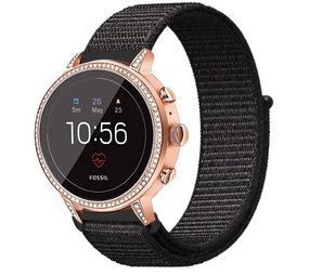 Strap-it Bracelet nylon Fossil Gen 5e - 42mm (noir) Strap-it Bracelet nylon Fossil Gen 5e - 42mm (noir)