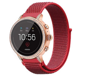 Strap-it Bracelet nylon Fossil Gen 5e - 42mm (rouge) Strap-it Bracelet nylon Fossil Gen 5e - 42mm (rouge)