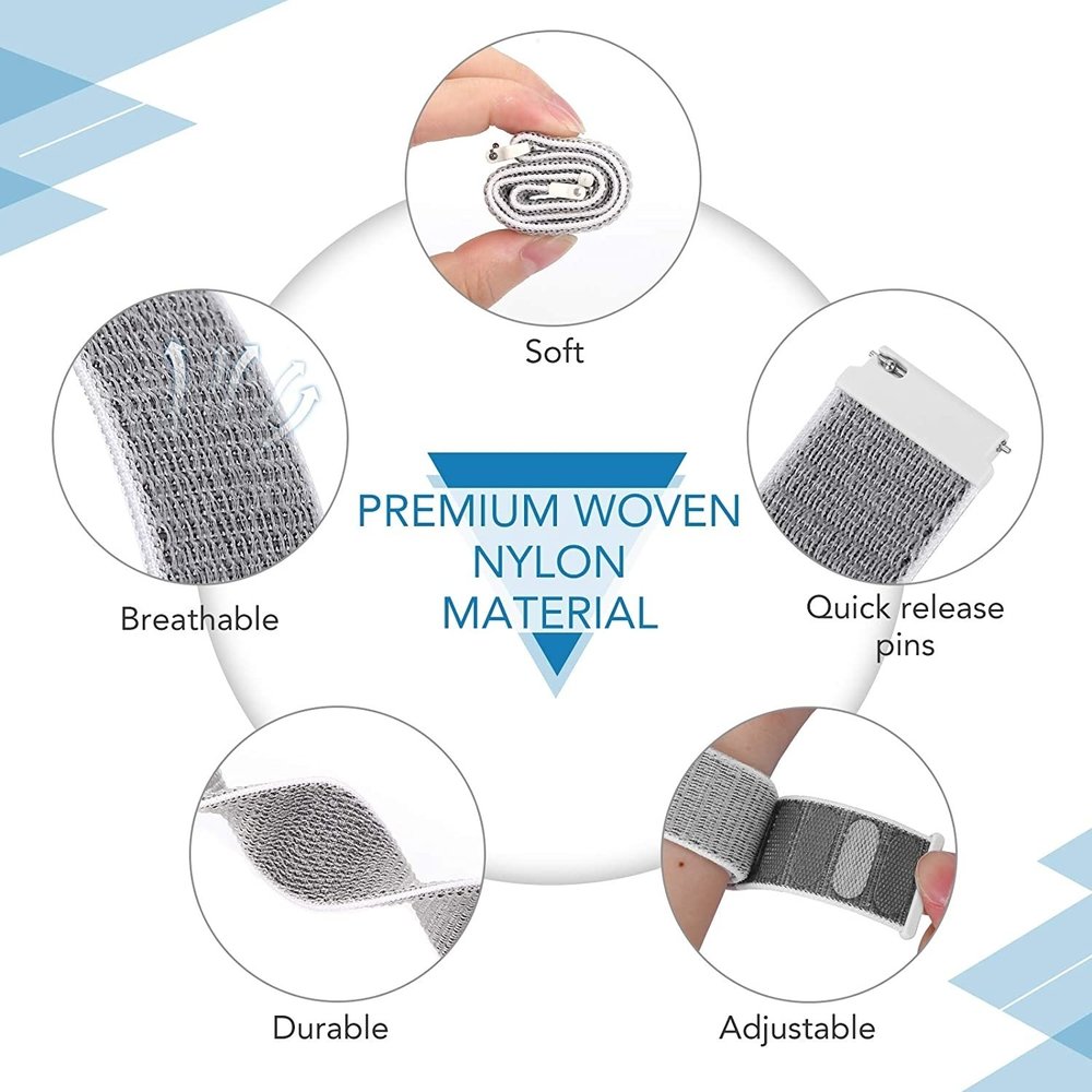 Strap-it Strap-it Bracelet nylon Fossil Gen 5e - 42mm (coquillage)