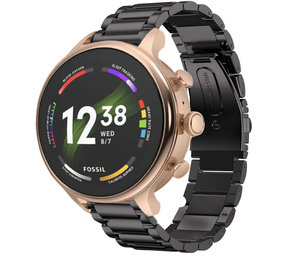 Strap-it Bracelet acier Fossil Gen 6 - 42mm (noir)