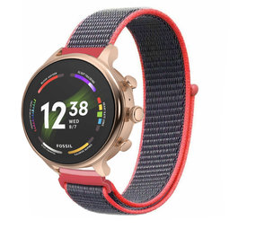 Strap-it Bracelet nylon Fossil Gen 6 - 42mm (poudre brillante)
