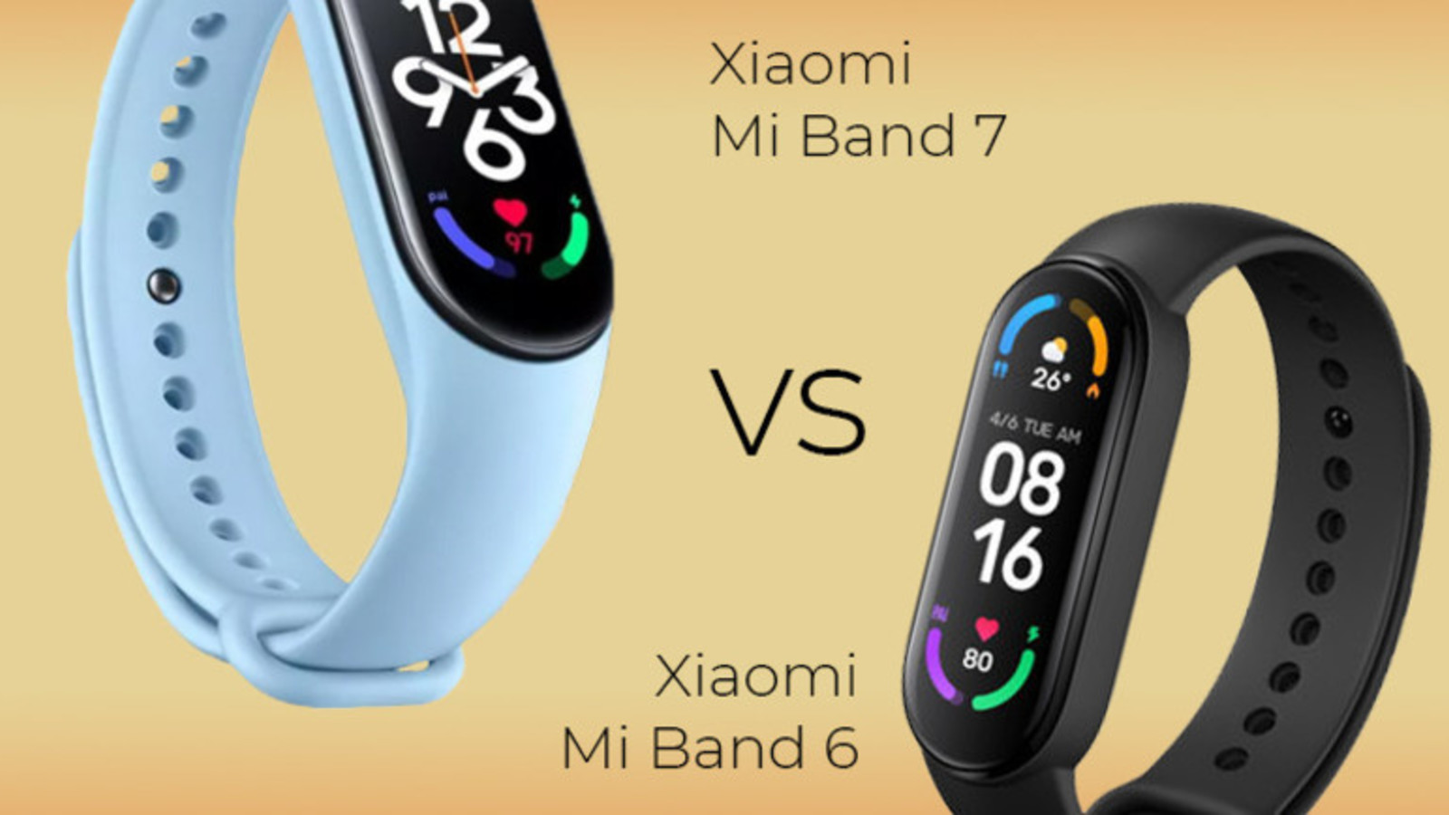 Comparaison des bracelets d'activités Xioami Mi Band 6 et Xioami Mi Band 5:  quelles sont les nouveautés ?