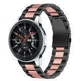 Strap-it Bracelet acier Samsung Galaxy Watch 46mm (noir/rose)