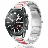 Strap-it Bracelet acier Samsung Galaxy Watch 3 45mm (argent/rose)