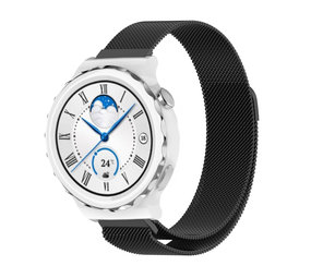 Strap-it Bracelet Milanais Huawei Watch GT 3 Pro 43mm (noir)