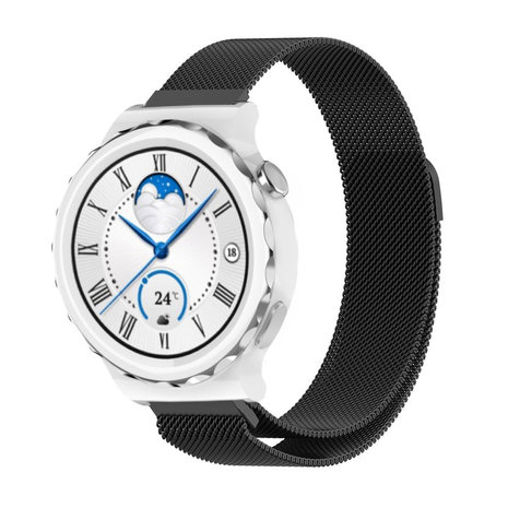 Strap-it Strap-it Bracelet Milanais Huawei Watch GT 3 Pro 43mm (noir) Strap-it Strap-it Bracelet Milanais Huawei Watch GT 3 Pro 43mm (noir)