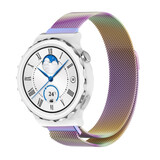 Strap-it Bracelet Milanais Huawei Watch GT 3 Pro 43mm (arc-en-ciel)