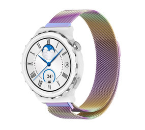 Strap-it Bracelet Milanais Huawei Watch GT 3 Pro 43mm (arc-en-ciel)