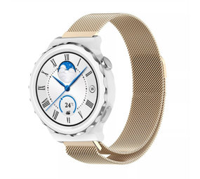 Strap-it Bracelet Milanais Huawei Watch GT 3 Pro 43mm (champagne)