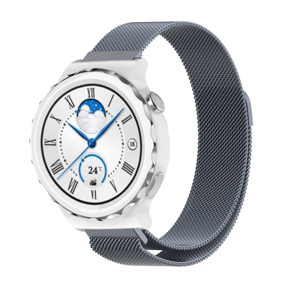 Strap-it Strap-it Bracelet Milanais Huawei Watch GT 3 Pro 43mm (gris sidéral)