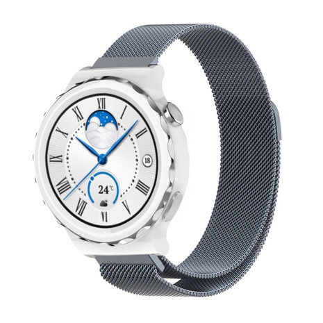 Strap-it Strap-it Bracelet Milanais Huawei Watch GT 3 Pro 43mm (gris sidéral)
