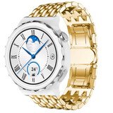 Strap-it Bracelet acier dragon Huawei Watch GT 3 Pro 43mm (or)