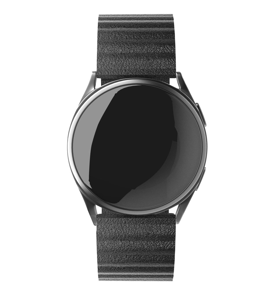 Strap-it Strap-it Bracelet cuir Loop Samsung Galaxy Watch 46mm (noir) Strap-it Strap-it Bracelet cuir Loop Samsung Galaxy Watch 46mm (noir)