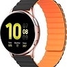 Strap-it Strap-it Bracelet silicone magnétique Samsung Galaxy Watch Active (noir/orange) Strap-it Strap-it Bracelet silicone magnétique Samsung Galaxy Watch Active (noir/orange)