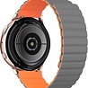 Strap-it Strap-it Bracelet silicone magnétique Samsung Galaxy Watch Active (gris/orange)