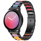 Strap-it Strap-it Bracelet acier résine Samsung Galaxy Watch Active (noir/coloré)