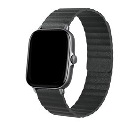 Strap-it Bracelet cuir Loop Xiaomi Amazfit GTS (noir) Strap-it Bracelet cuir Loop Xiaomi Amazfit GTS (noir)