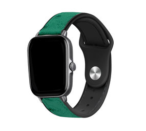 Strap-it Bracelet hybride cuir Xiaomi Amazfit GTS (vert)