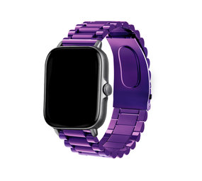 Strap-it Bracelet acier Xiaomi Amazfit GTS (violet)
