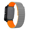 Strap-it Strap-it Bracelet silicone magnétique Xiaomi Amazfit GTS 2 (gris/Orange) Strap-it Strap-it Bracelet silicone magnétique Xiaomi Amazfit GTS 2 (gris/Orange)