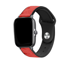 Strap-it Bracelet hybride cuir Xiaomi Amazfit GTS 2 (rouge) Strap-it Bracelet hybride cuir Xiaomi Amazfit GTS 2 (rouge)