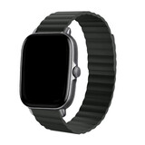Strap-it Bracelet silicone magnétique Amazfit GTS 3 (noir)