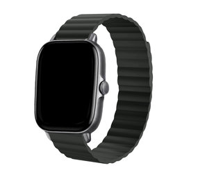 Strap-it Bracelet silicone magnétique Amazfit GTS 3 (noir)