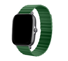 Strap-it Bracelet silicone magnétique Amazfit GTS 3 (vert)