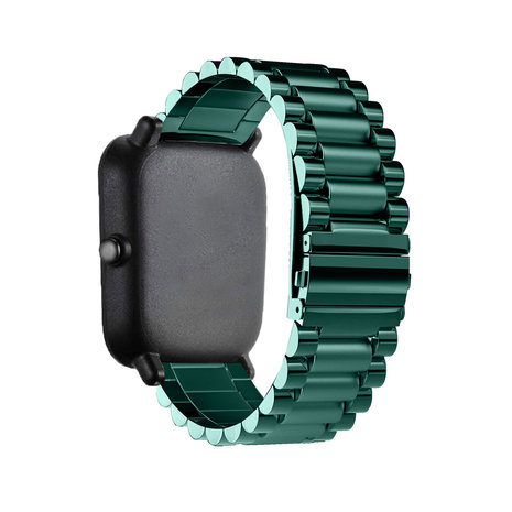 Strap-it Strap-it Bracelet acier Amazfit GTS 3 (vert)