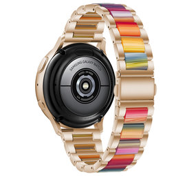 Strap-it Bracelet résine acier Polar Pacer (or rose/coloré)