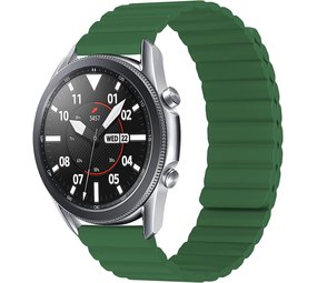 Strap-it Bracelet silicone magnétique Samsung Galaxy Watch 3 45mm (vert)