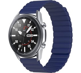 Strap-it Bracelet silicone magnétique Samsung Galaxy Watch 3 45mm (bleu)