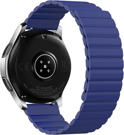 Strap-it Strap-it Bracelet silicone magnétique Samsung Galaxy Watch 3 45mm (bleu)