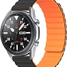 Strap-it Strap-it Bracelet silicone magnétique Samsung Galaxy Watch 3 45mm (noir/orange) Strap-it Strap-it Bracelet silicone magnétique Samsung Galaxy Watch 3 45mm (noir/orange)