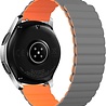 Strap-it Strap-it Bracelet silicone magnétique Samsung Galaxy Watch 3 45mm (gris/orange)