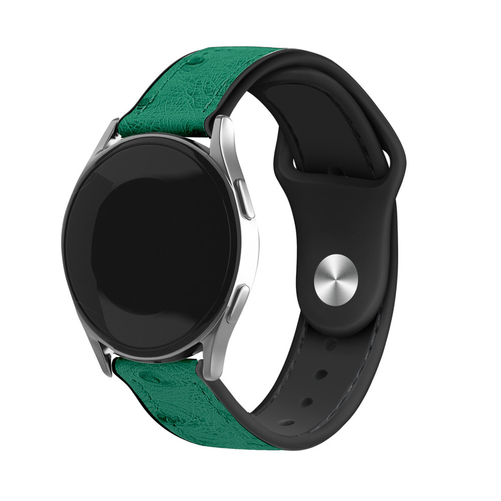 Strap-it Strap-it Bracelet hybride cuir Huawei Watch GT 3 Pro 46mm (vert) Strap-it Strap-it Bracelet hybride cuir Huawei Watch GT 3 Pro 46mm (vert)